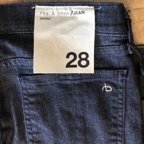 rag & bone Denim - rag & bone Indigo Mid-Rise Skinny Jeans